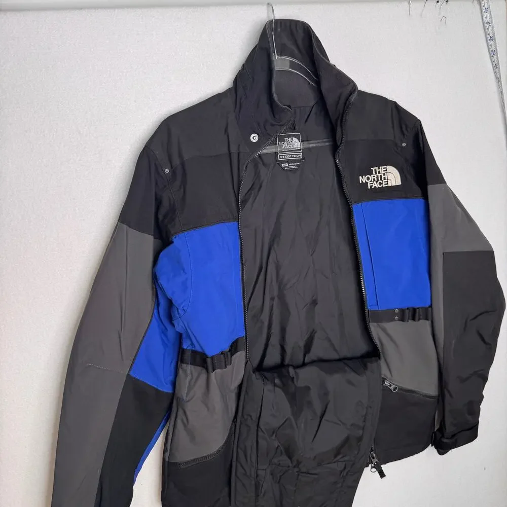 The North Face Steep Tech T150 T550 Jacket Black Blue Gray 2012 Men’s M